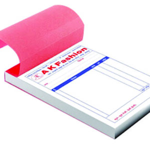 Two Color BillBook (1+1) 1/8 size A4/2
